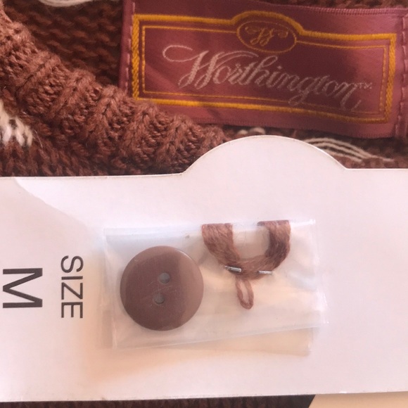 WORTHINGTON Vintage White Polka Dot Ramie Cotton Knit Shirt Short Sleeve Sweater - Picture 10 of 13